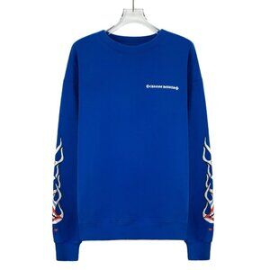 Chrome Hearts × Mattyboy collaboration blue cotton sweatshirt